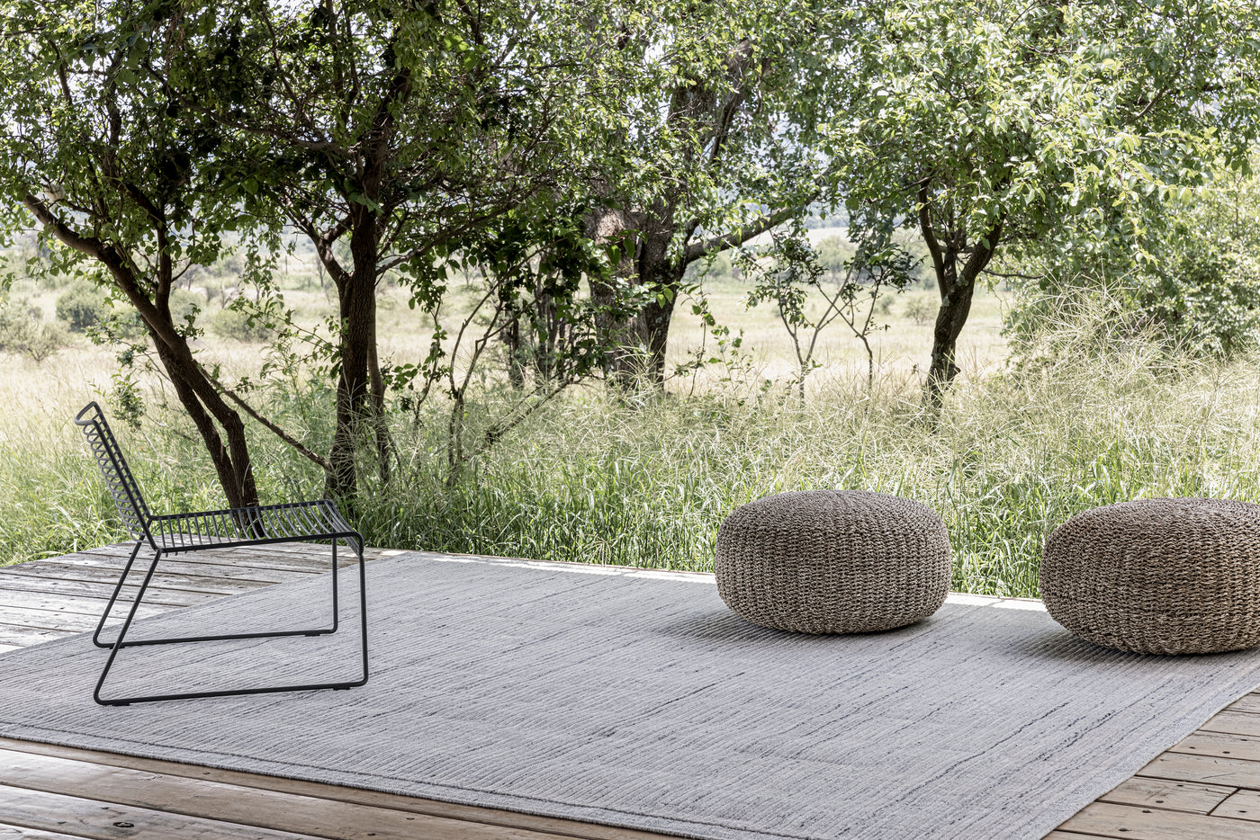 Dining Al Fresco: Add a Handmade Rug to Your Outdoor Space