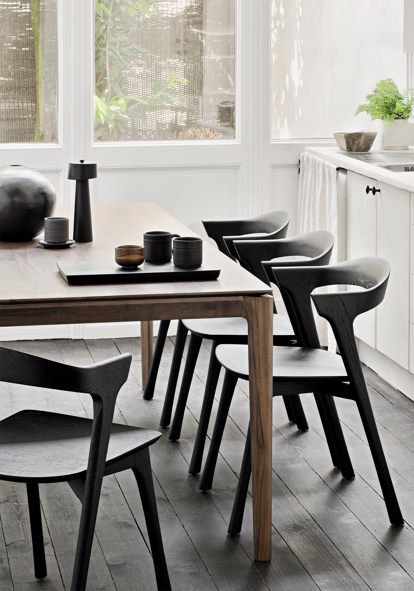 Bok Dining Chair - Oak Black – Enkay